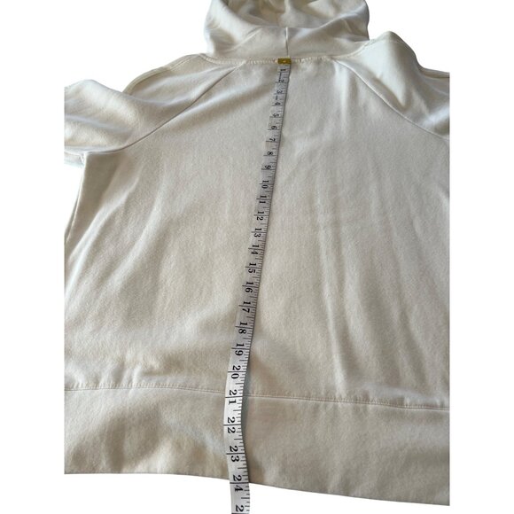 Danskin Women XL Cream Hooded Sweatshirt 86q - Picture 7 of 8